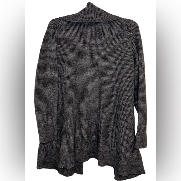 Michael Michael Kors Blue gray open cardigan Sweater pockets 1X Acrylic Pockets - Picture 5 of 5